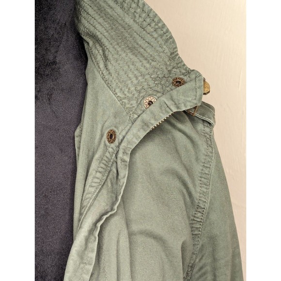 Army Green Cargo Jacket Women's 100% Cotton Large - Picture 5 of 14